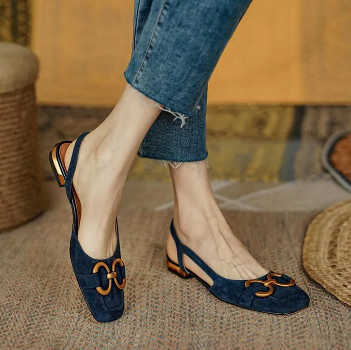 Margaux | Buckle Slingback Flats