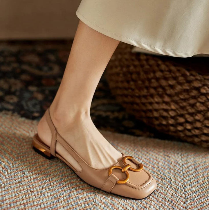 Margaux | Buckle Slingback Flats