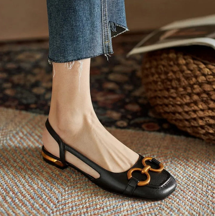 Margaux | Buckle Slingback Flats