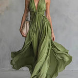 Marisol | Draped Halter Maxi Dress