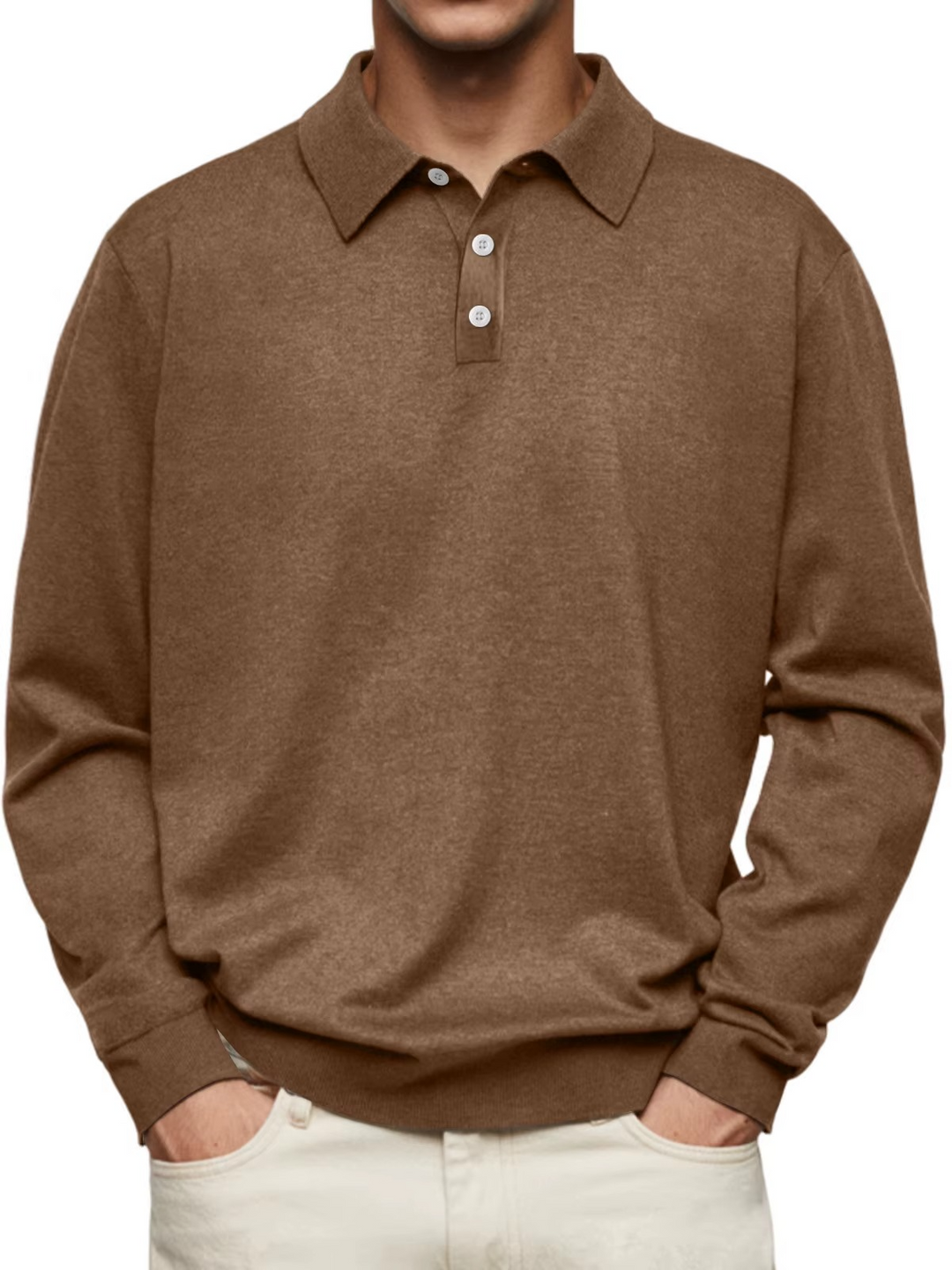 Grant | Refined Long-Sleeve Polo Shirt