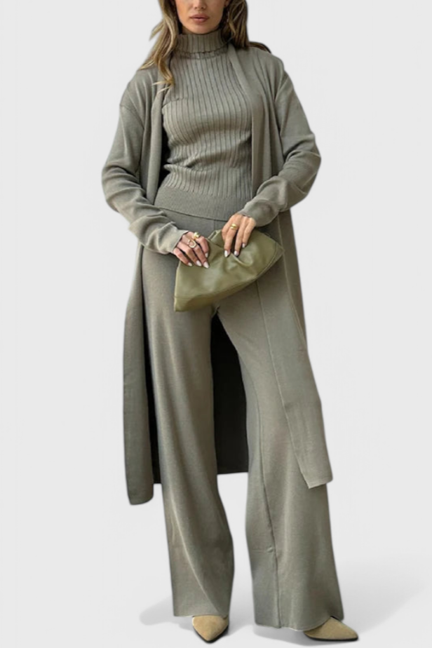 Camille | Refined Three-Piece Knit Set