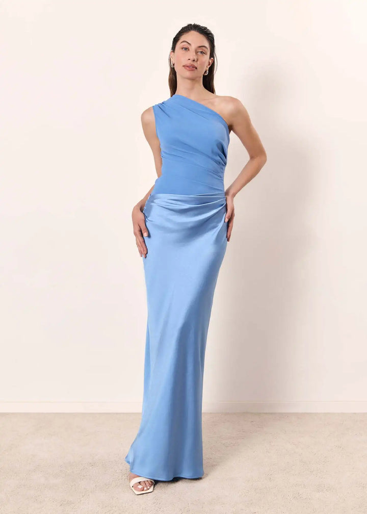 Anneliese | One-Shoulder Column Maxi Dress