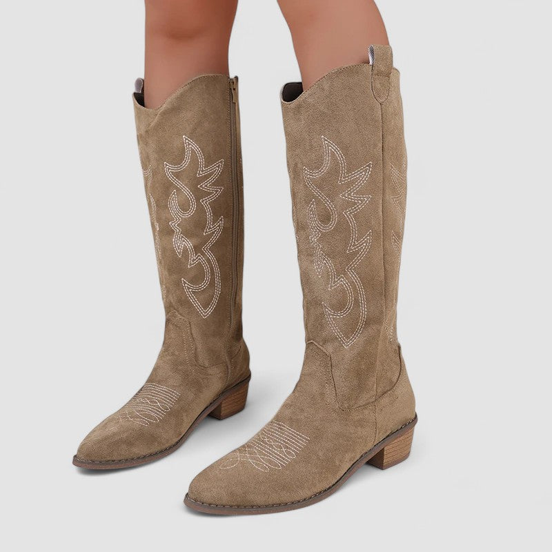 Juliana | Embroidered Western Boots