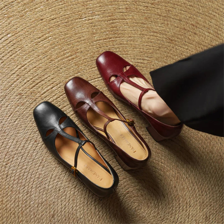 Blair | Elegant T-Strap Heels