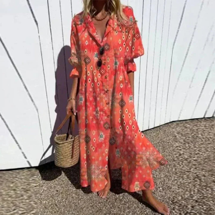Georgina | Sun-Kissed Boho Maxi Dress