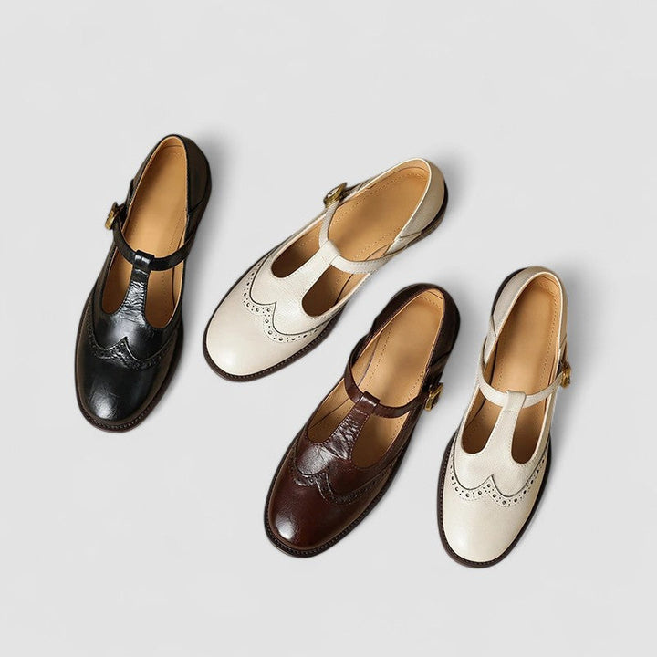 Poppy | Vintage T-Strap Mary Jane Flats