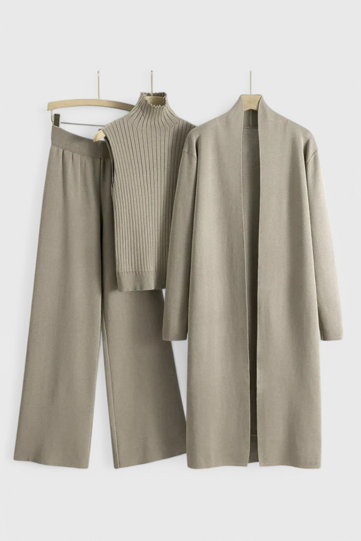Camille | Refined Three-Piece Knit Set