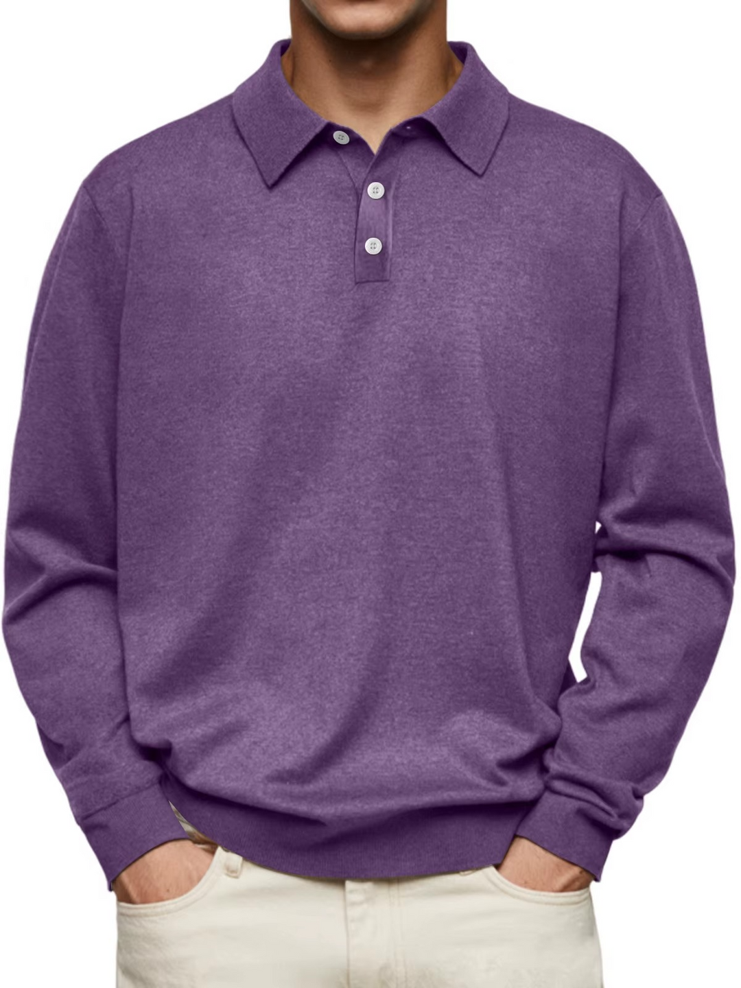 Grant | Refined Long-Sleeve Polo Shirt