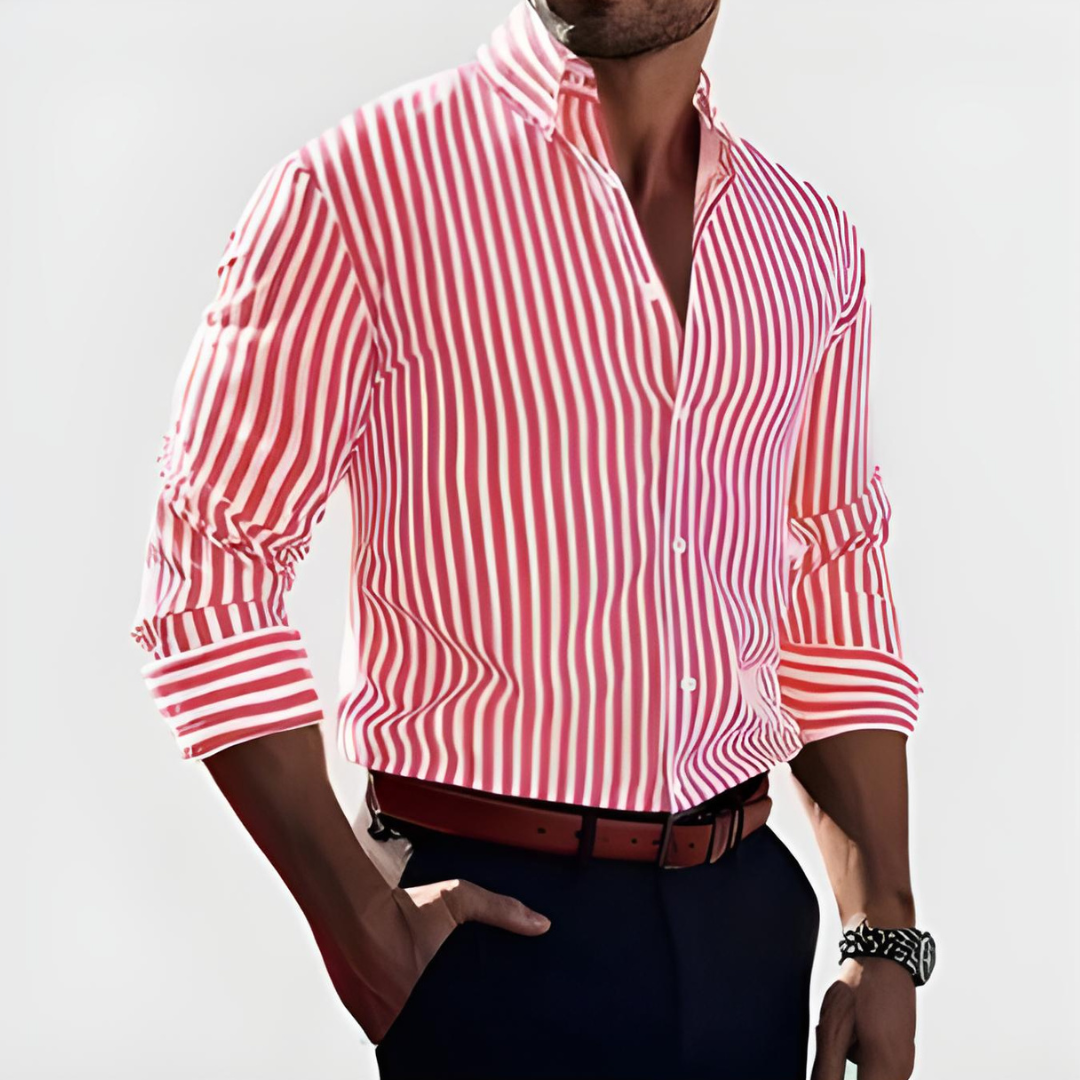 Emory | Classic Striped Button-Up Shirt