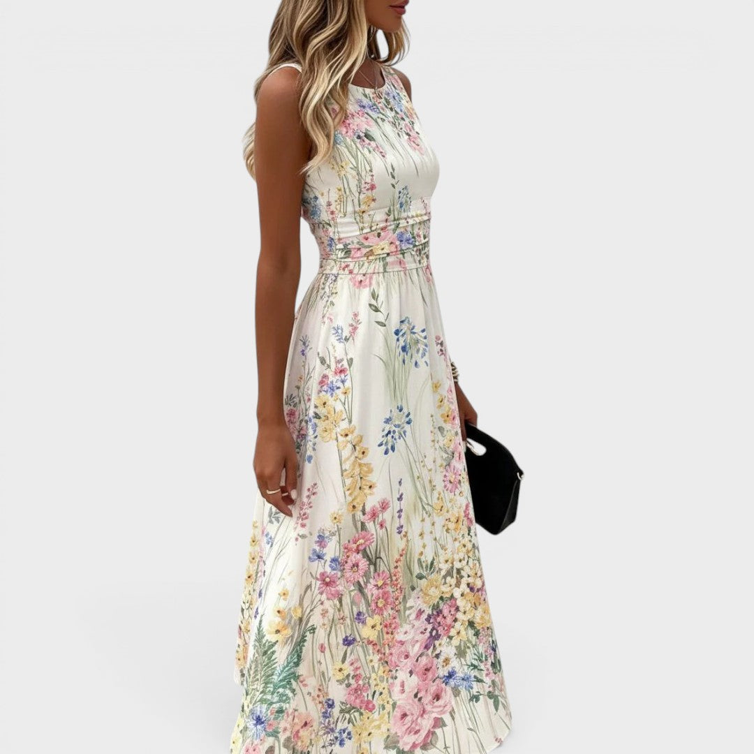 Margaret | Floral Midi Dress