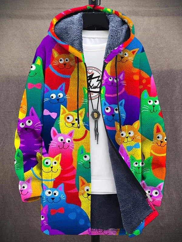 Ambrose | Artistic Print Hooded Jacket
