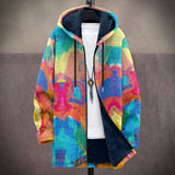 Marcus | Artful Hooded Cardigan