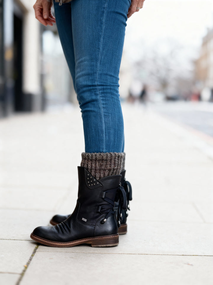 Tilda | Knit-Cuff Comfort Boots