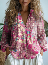 Marla | Bohemian Floral Blouse