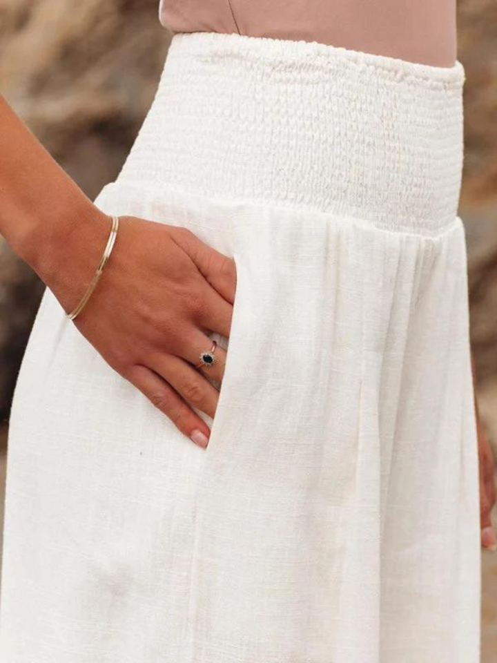 Michelle | Flowing Beach Pants with Wide Legs