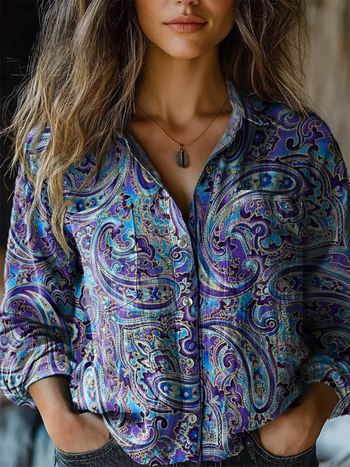 Deborah | Artful Paisley Blouse