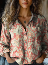 Juliana | Garden-Print Relaxed Blouse