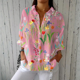 Astrid | Floral Button-Up Blouse