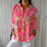 Helen | Botanical Print Blouse