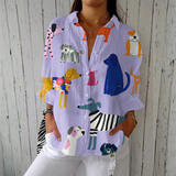 Greer | Playful Print Blouse