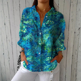 Aria | Feather-Print Blouse