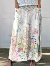 Marigold | Botanical Floral Pocket Skirt