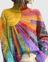 Rosetta | Artful Turtleneck Sweater