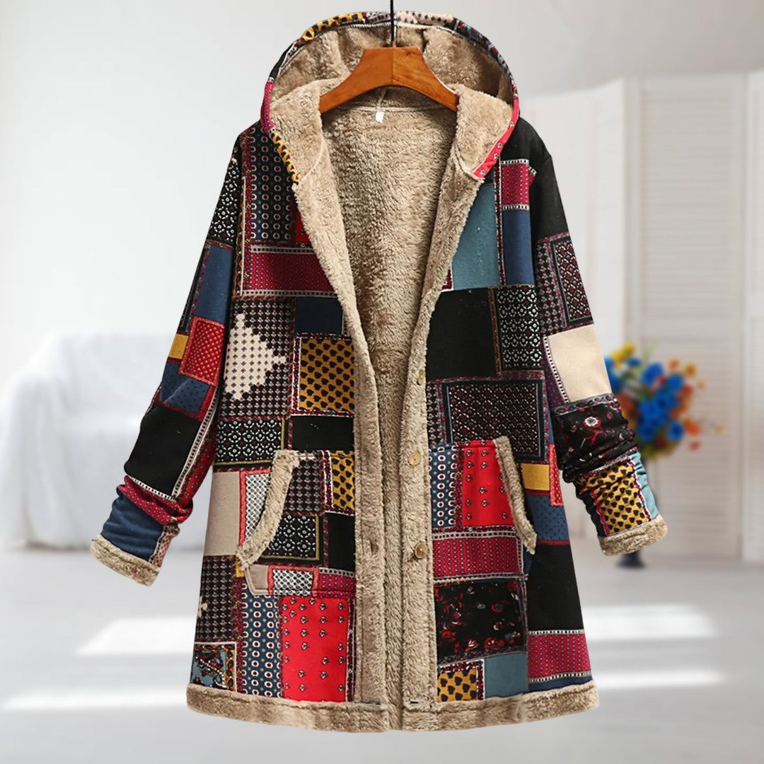 Bronwen | Hooded Patchwork Coat