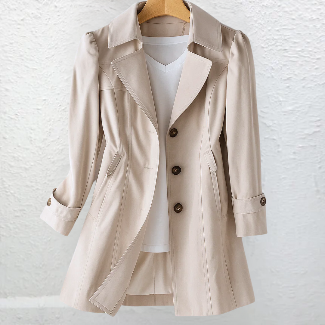 Cassia | Refined Mid-Length Trench Coat