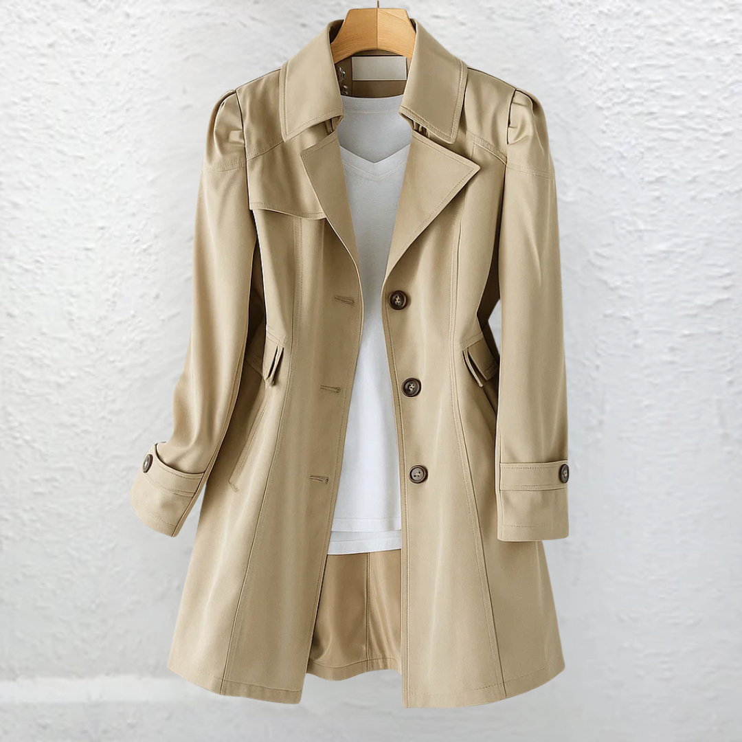 Cassia | Refined Mid-Length Trench Coat