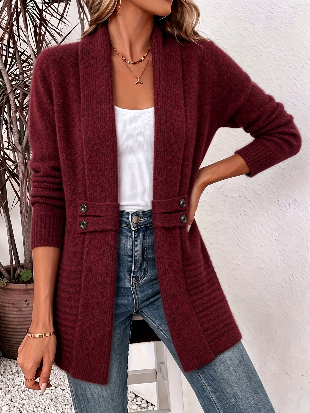 Carlotta | Long Tailored Cardigan