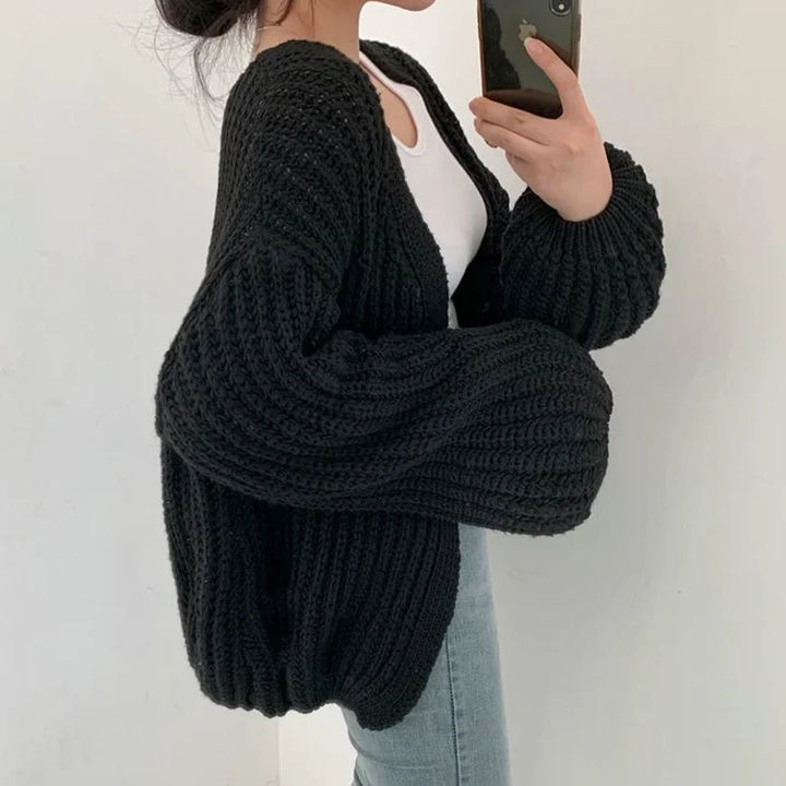 Penelope | Oversized Chunky-Knit Cardigan