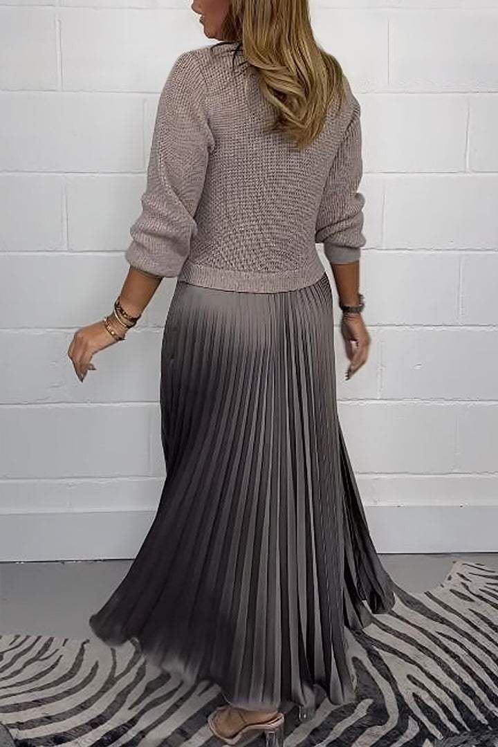 Sabina | Elegant Pleated Two-Piece Set
