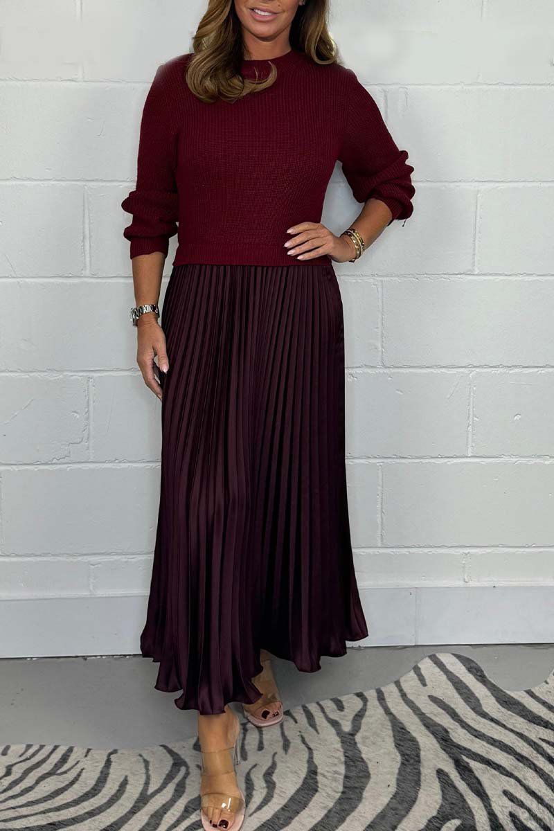 Sabina | Elegant Pleated Two-Piece Set