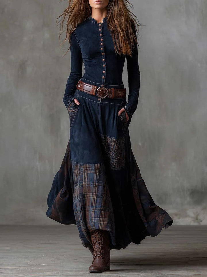 Louisa | Vintage Buttoned Maxi Dress