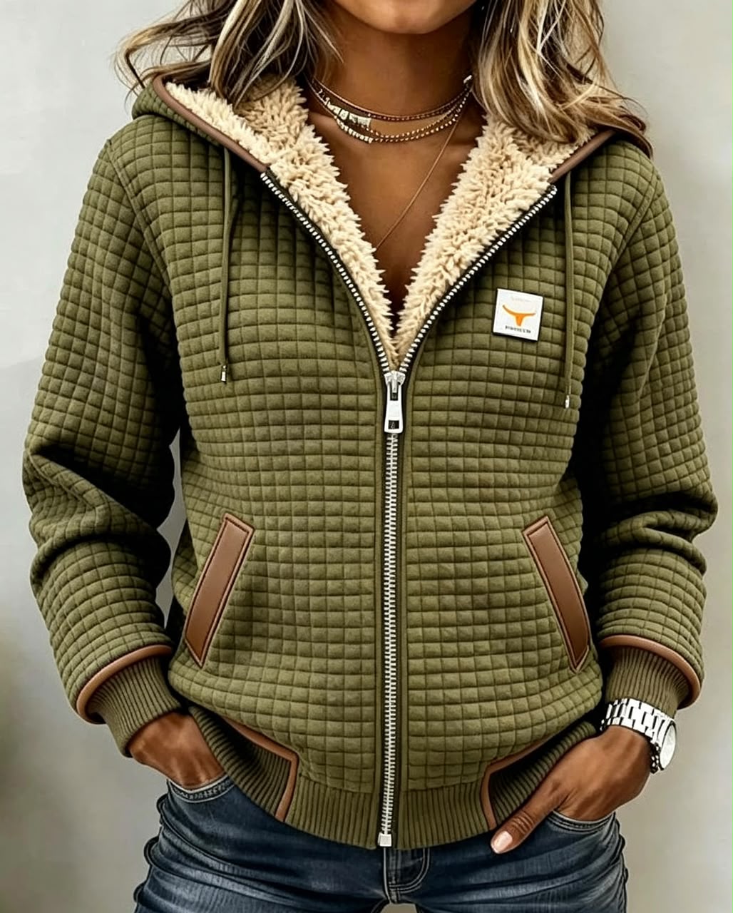 Blythe | Cozy-Lined Quilted Zip-Up Hooded Jacket