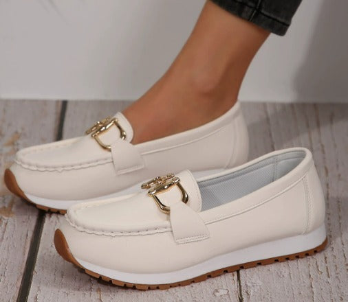 Claudia | Buckle-Detail Slip-On Loafers
