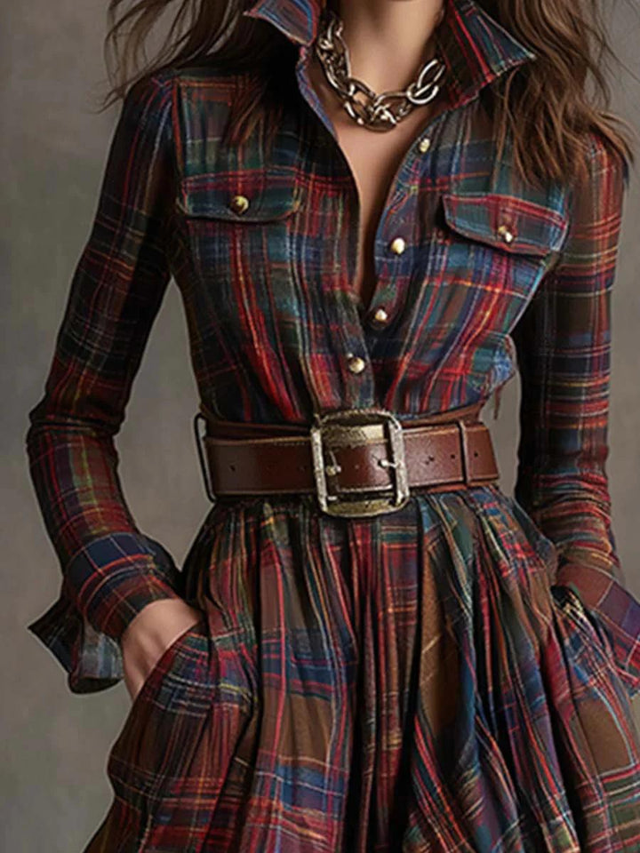 Lorna | Belted Maxi Shirt Dress