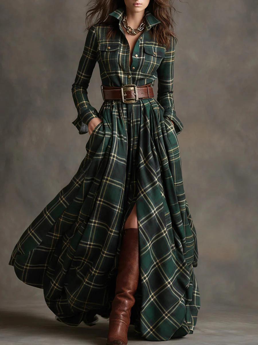 Lorna | Belted Maxi Shirt Dress