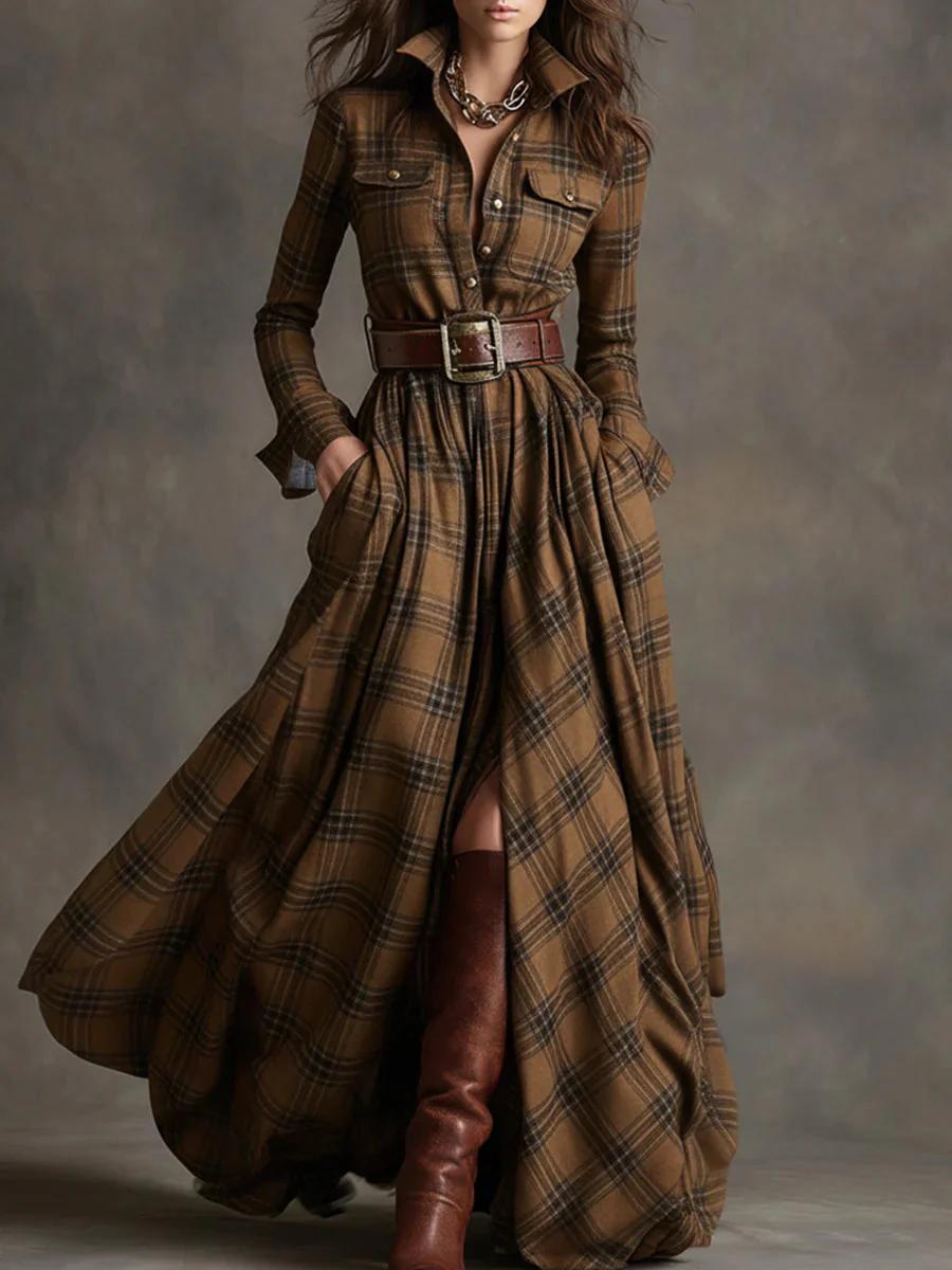 Lorna | Belted Maxi Shirt Dress
