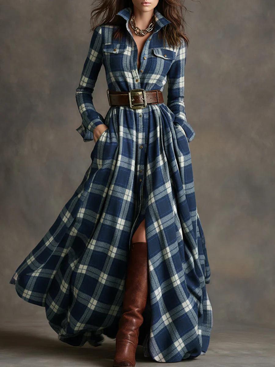 Lorna | Belted Maxi Shirt Dress