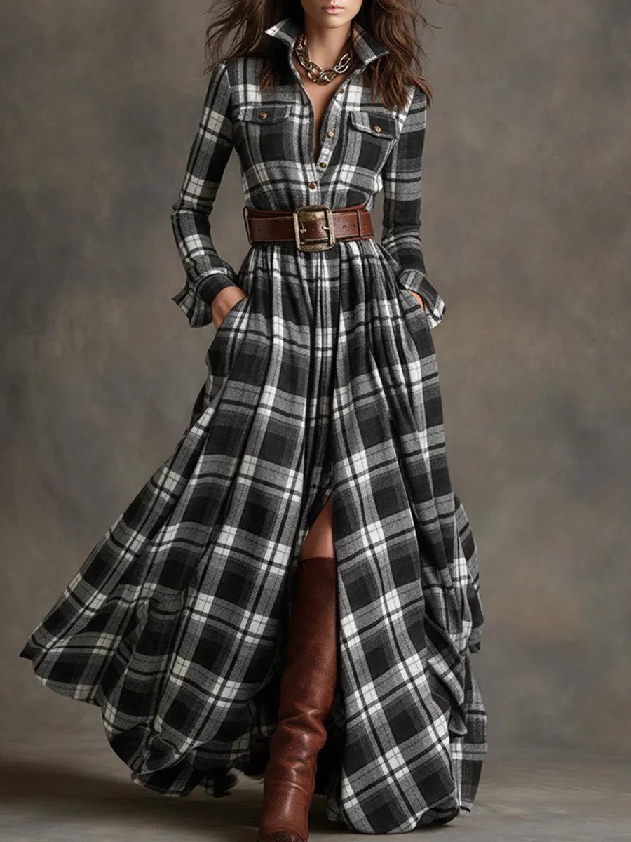 Lorna | Belted Maxi Shirt Dress
