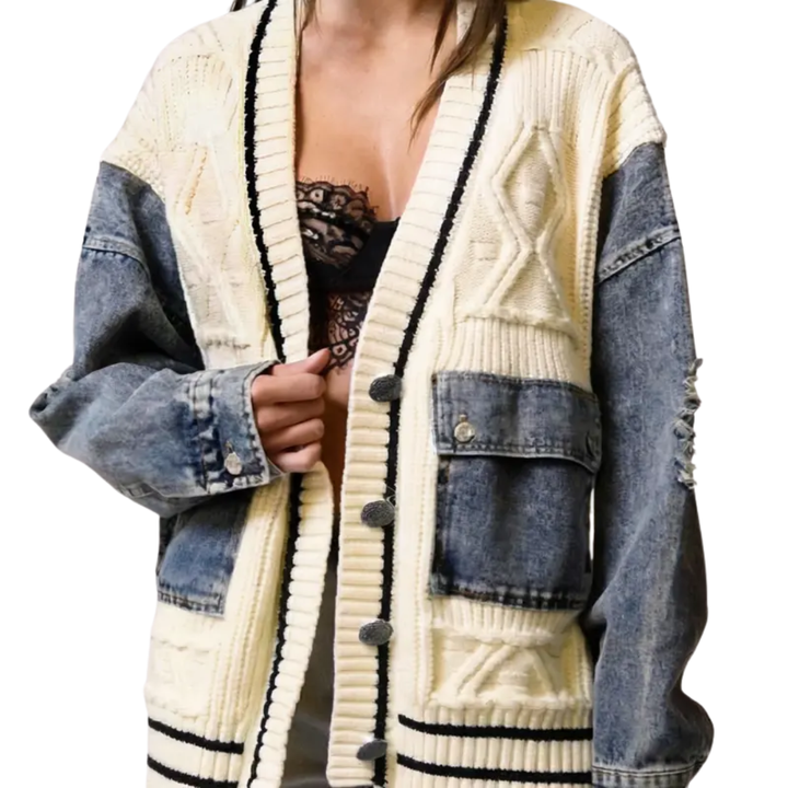 Francesca | Relaxed Patchwork Cardigan