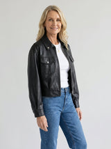Emery | Cropped Biker Jacket