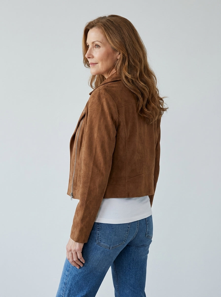Adelia | Cropped Biker Jacket