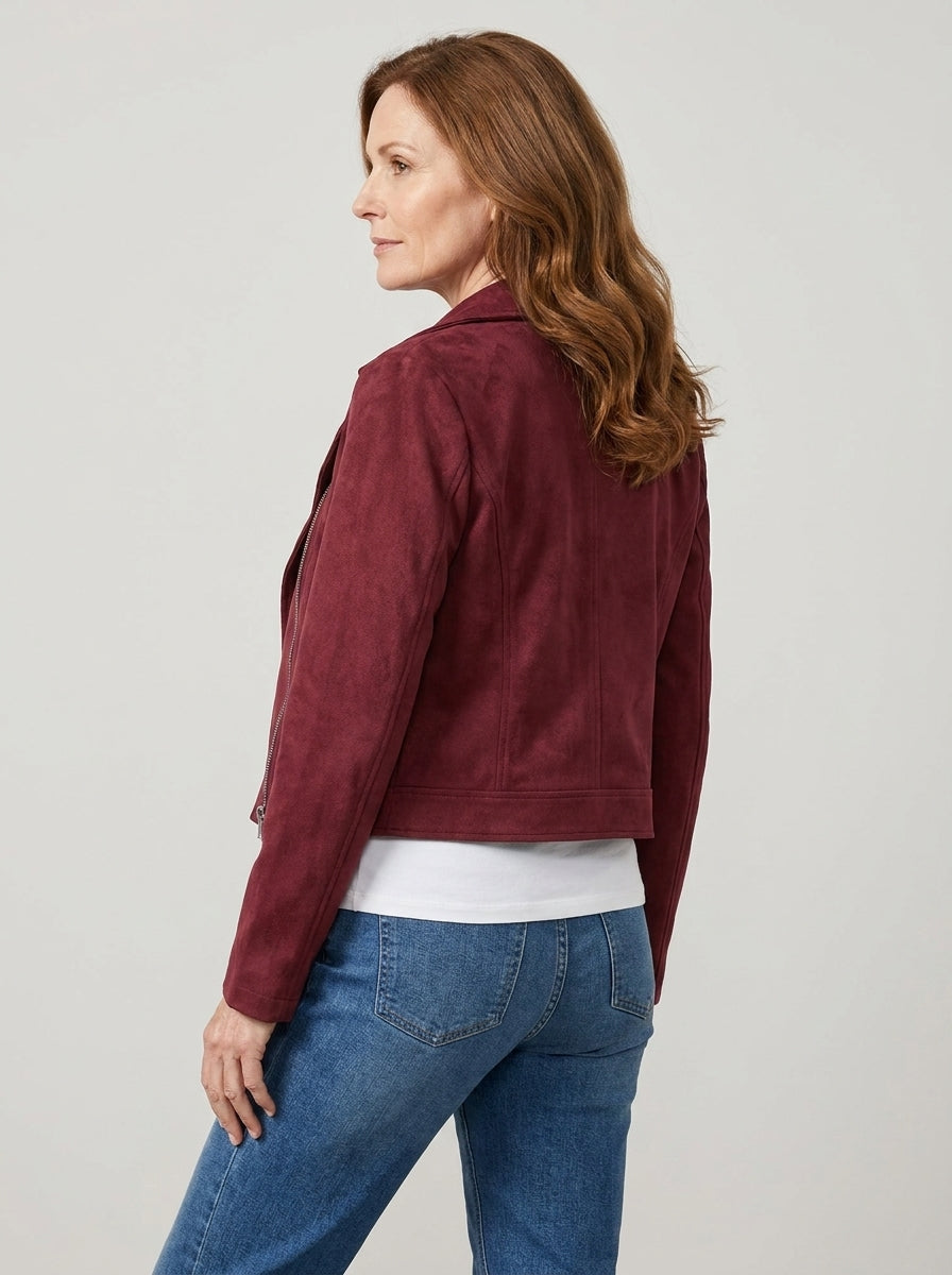 Adelia | Cropped Biker Jacket