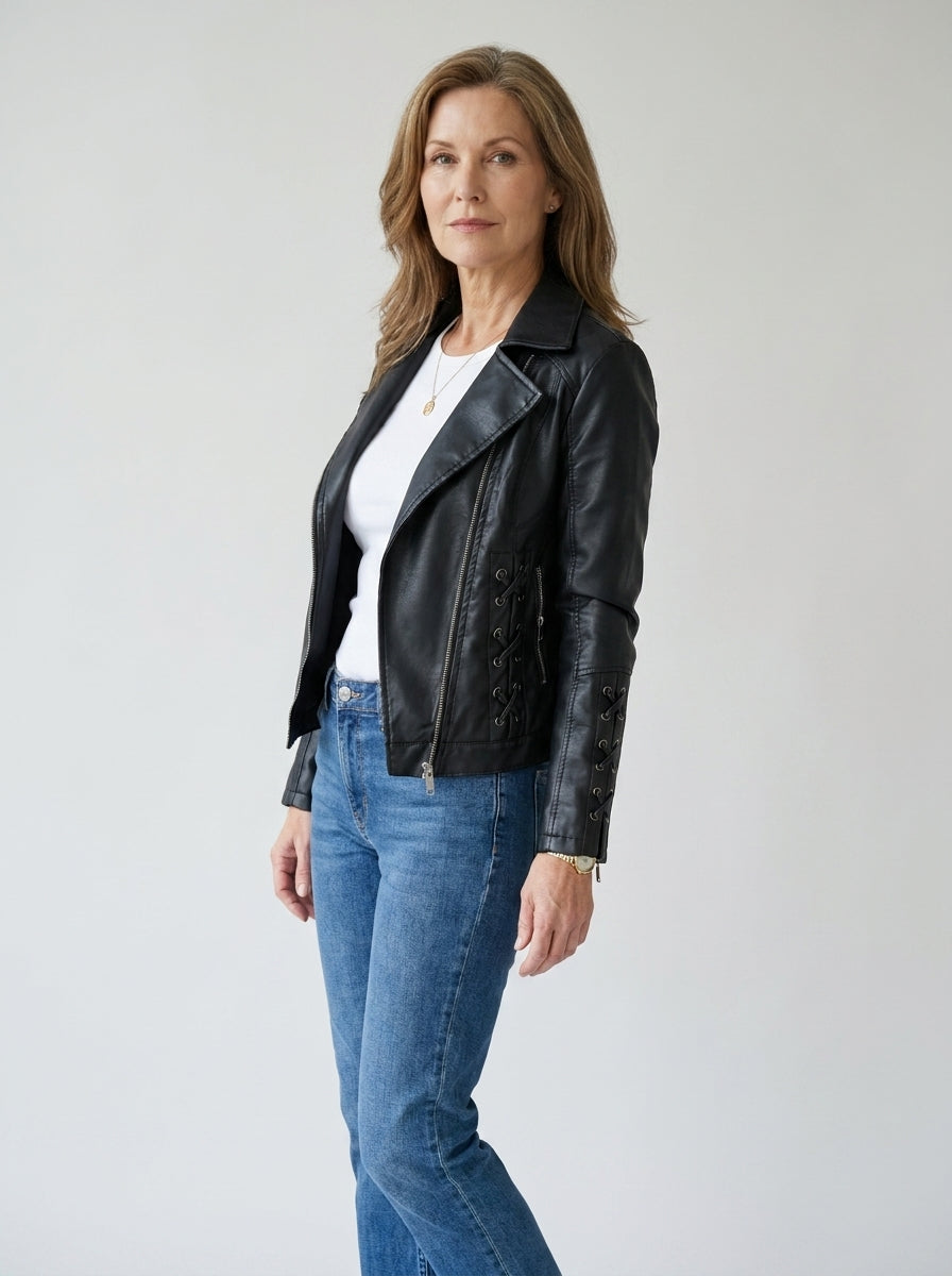 Jocelyn | Laced Biker Jacket