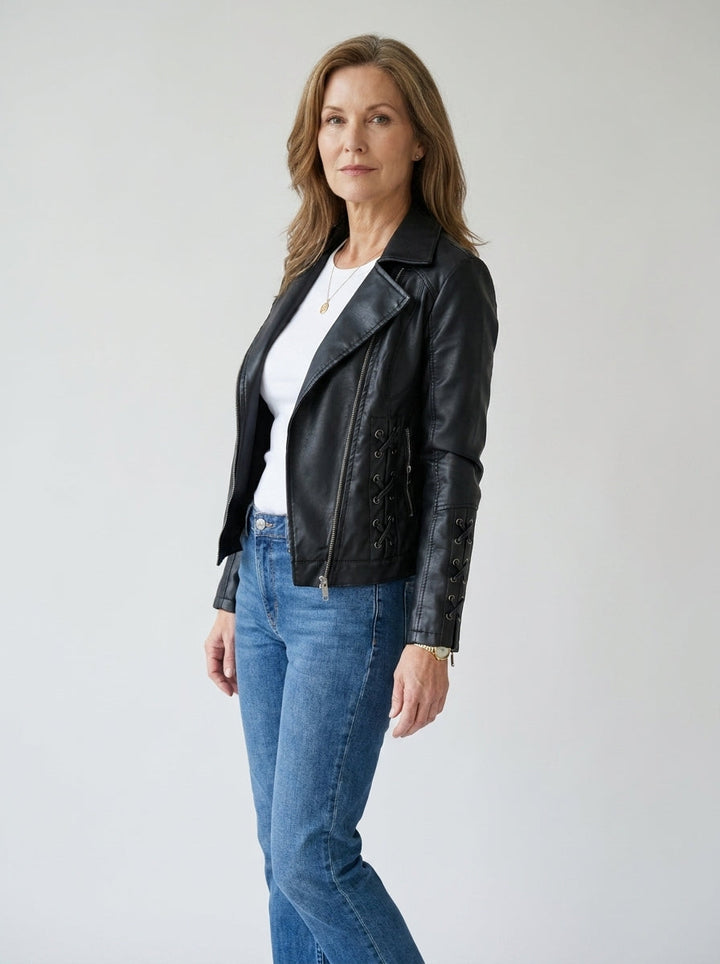 Jocelyn | Laced Biker Jacket