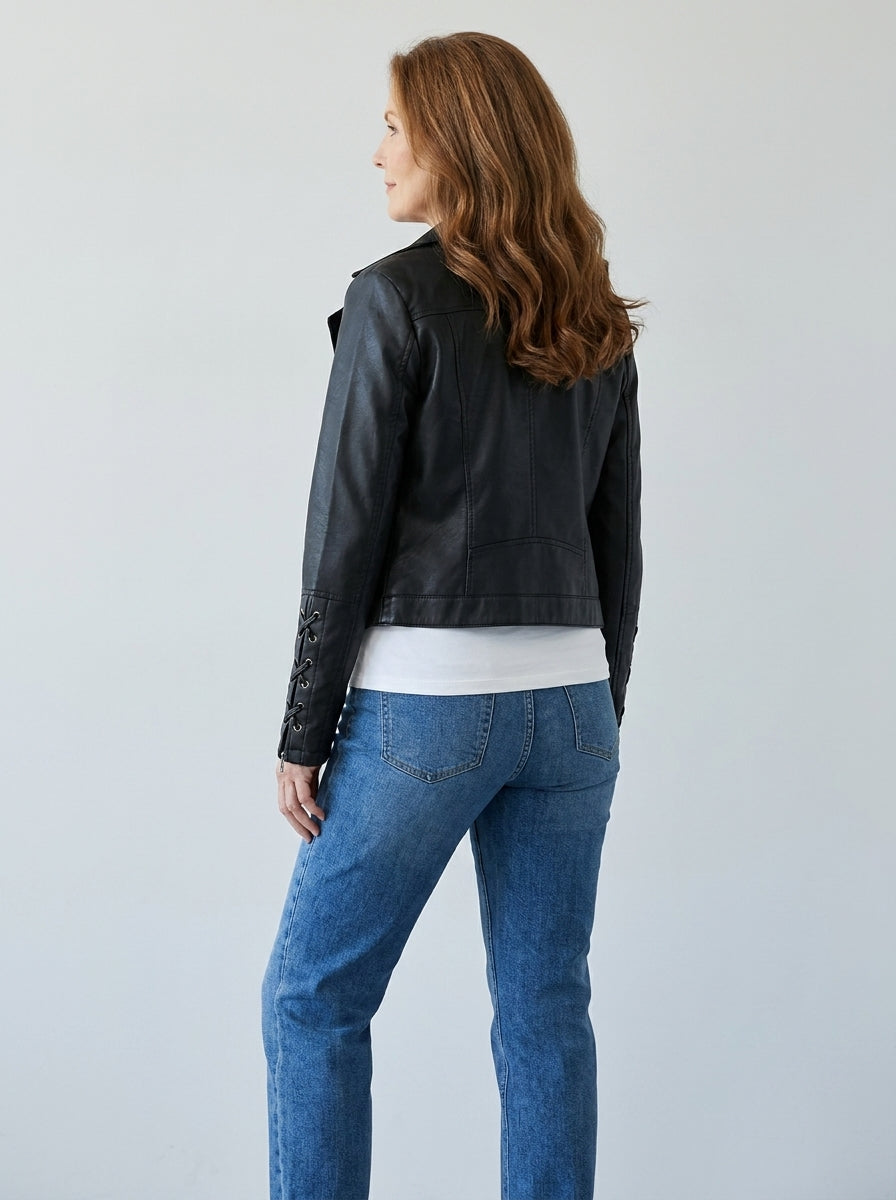 Jocelyn | Laced Biker Jacket